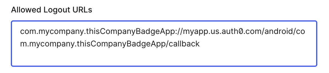 Auth0 Logout Config