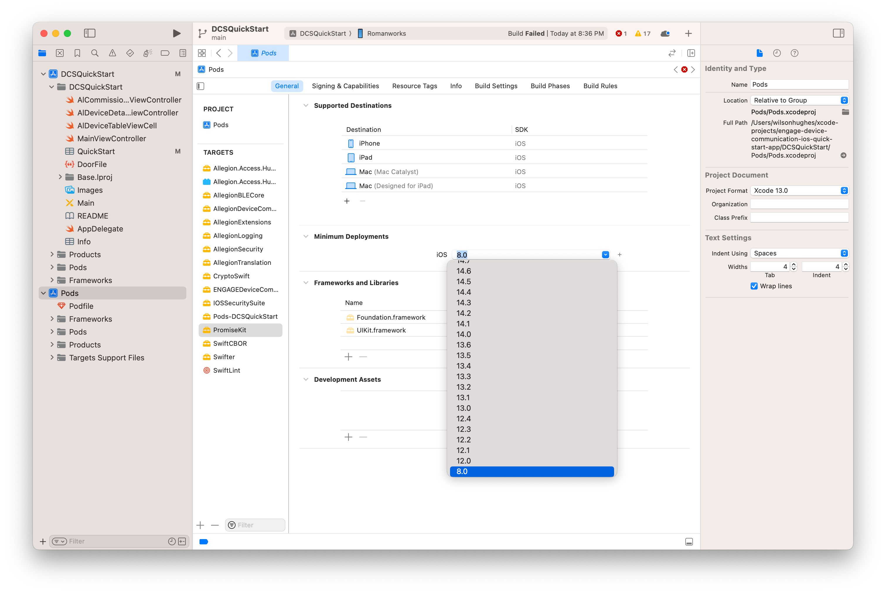 Fixing libarclite build error